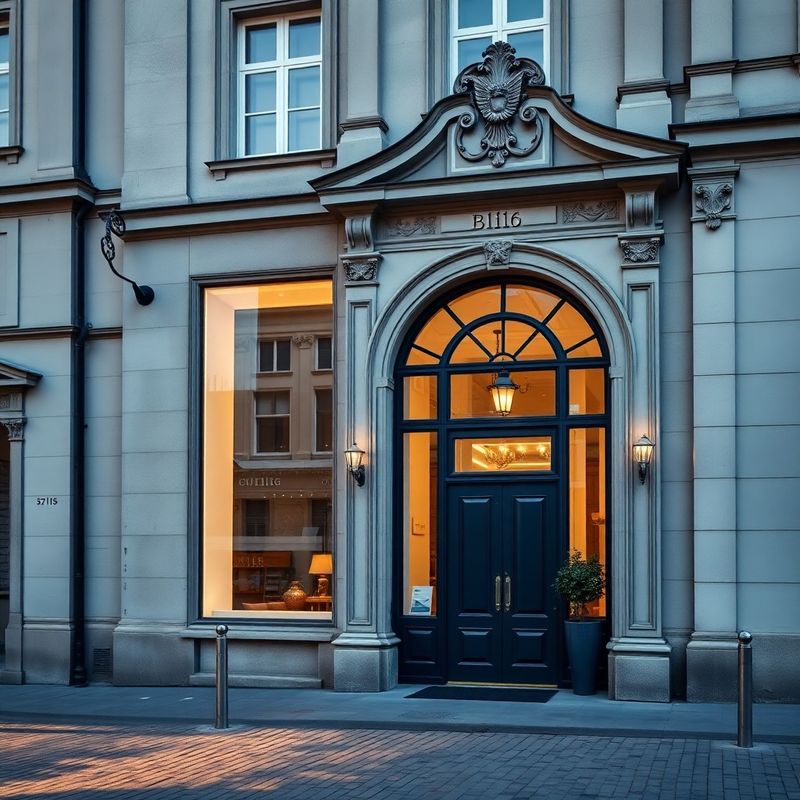 Fasáda kanceláře na historickém náměstí ve Zlíně